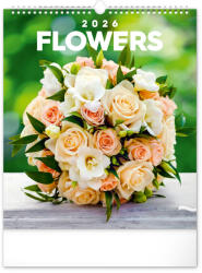 Realsystem Falinaptár képes 300x340mm Flowers Realsystem 2026 (52069)