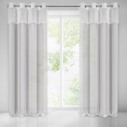 Takoy Draperie AMIRA cu o dungă de material decorată cu fir pufos de mohair și voal