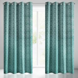 Takoy Draperie din catifea moale cu imprimeu geometric argintiu în stil art deco