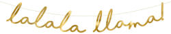 Banner Llama - Lalala Llama, arany, 12, 5x82 cm (GRL84-019M)