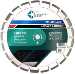 CRIANO Disc DiamantatExpert LASER pt. Asfalt, Beton, Materiale abrazive 350x25, 4mm (mm) taiere uscata sau umeda, Blue Line Profesional - DXQZ. BASF. 350.25 (DXQZ.BASF.350.25) - zoomzi Disc de taiere