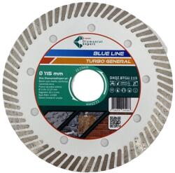 CRIANO Disc DiamantatExpert TURBO pt. Beton Ranforsat Usor, Materiale de constructii 115x22.23 (mm) taiere uscata sau umeda, Blue Line Profesional - DXQZ. BTGU. 115 (DXQZ.BTGU.115) - zoomzi Disc de taiere