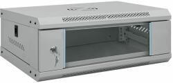 vidaXL Мрежов кабинет със съхранение Сив 53 x 35 x 21 см Стомана (42017645)