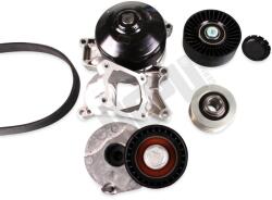 HEPU Pompa apa + Set curea transmisie cu caneluri HEPU PK04211 (PK04211) - automobilus