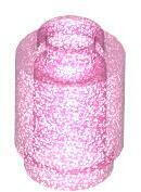 LEGO® Szatén átlátszó sötét rózsaszín LEGO Kerekített kocka 1 x 1 (6473803)