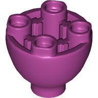 LEGO® Magenta LEGO Kerekített kocka 2 x 2 domború alj, bütykökkel (6380635)