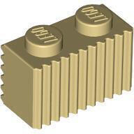 LEGO® Homokszín LEGO Módosított kocka 1 x 2 bordázott oldallal (287705)