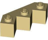 LEGO® Homokszín LEGO Módosított kocka, ferde élű 3 x 3 (246205)