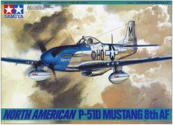 TAMIYA 1/48 P-51D Mustang vadászgép modell dél-amerikai változat 8. amerikai légi hadsereg (TA61040)