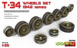MiniArt Models 1/35 T-34 kerék szett 1942 katonai jármű modell kiegészítő