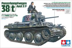 TAMIYA 1/35 Panzerkampfwagen 38(T) Ausf. E/F német könnyű tank modell (TA35369)