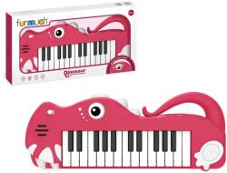 Funmuch Elektronická klávesnice Dinosaur - růžová (328-51)