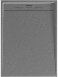 Welland Kőhatású Zuhanytálca Szifonnal - 90x120 cm, Szürke, Slim