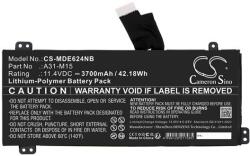 Cameron Sino Akkumulátor Medion 0B23-01Q9000M Laptophoz - 11.4V, 3700mAh (CS-MDE624NB)