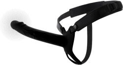 Hidden Desire Inferno Vibrating Silicone Hollow Penis Strap-On with Remote 20cm Black