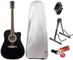 Pasadena SG028CE Premium SET Black Chitară electro-acustică Dreadnought
