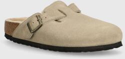Birkenstock papucs velúrból Boston Shearling bézs, női, 1028299 - bézs Női 36