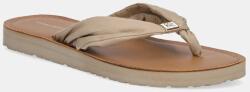 Tommy Hilfiger flip-flop TH ELEVATED BEACH SANDAL bézs, női, lapos talpú, FW0FW06985 - bézs Női 37