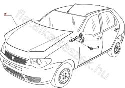 FIAT eredeti Motorháztető