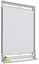 Woltu 85×130 cm harmónika roló, dupla pliszé, méhsejt pliszé fúrás nélkül, fehér - ardorado