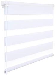 Woltu 120×150 cm sávos roló, dupla roló, zebra roló, fúrás nélkül, fehér