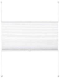 Woltu 80×220 cm gyűrt feszített pliszé, fúrás nélkül, fehér