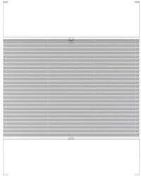  Harmónika roló, dupla pliszé, 103, 7×151, 6 cm, világos szürke