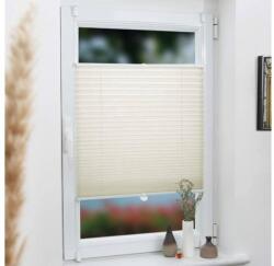 Grandekor 80×130 cm harmónika roló, pliszé függöny, fúrás nélkül, bézs szín