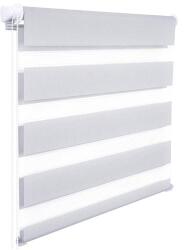 Woltu 60 X 220 cm sávos roló, dupla roló, zebra roló, fúrás nélkül, szürke