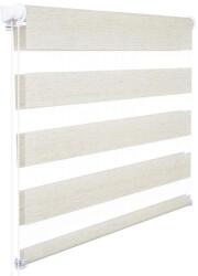 Woltu 80 X 150 cm sávos roló, dupla roló, zebra roló, fúrás nélkül, bükk - ardorado