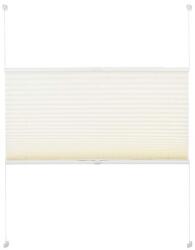 Woltu 45×130 cm gyűrt feszített pliszé, fúrás nélkül, krém