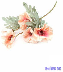  Mákvirág szálas hamvas levelű selyemvirág 55 cm - Barack