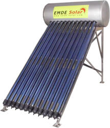 EMDE-solar Слънчев вакуумен колектор -heat pipe 454d44452d536f6c6172 mdss470-58/1800-15-p -150л. - затворена система с водосъдържател, под налягане