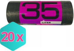 Szerek. hu Kft Mamuth szemeteszsák extra erős, 35L, 60x50cm, 20db/tekercs KARTON - 20 db (K5999570031888)