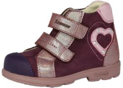 Szamos kölyök 25-33 SZAMOS szupinált gyerekcipő - Lila-pink - Szívecskés