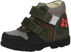 Szamos kölyök SZAMOS szupinált cipő fiúknak - szürke, 21-es szám díszítéssel