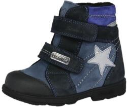 Szamos kölyök 21-es SZAMOS TEX szupinált, téli bundás cipő fiúknak - csillagos