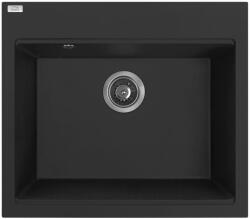 Laveo Tau, 1 rekeszes gránit mosogató 570x500x215 mm, fekete, LAV-SBT_710B (LAV-SBT_710B)
