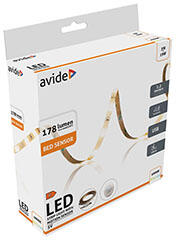 Avide - USB csatlakozós fehér LED szalag szett: 1.2 méter meleg fehér LED csík + mozgásérzékelő (ALBED5V-SEN-3W-S)