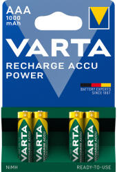 VARTA Elem tölthető akku AAA mikro 1000 mAH Power 4 db/csomag, Varta (5703301404) - toptoner