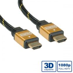 Roline 11.04. 5566 : : Gold HDMI High Speed кабел, HDMI M - HDMI M, 10.0 м