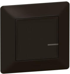 Legrand Valena Life-Netatmo okos vezeték nélküli kapcsoló/dimmer (ETV), falon kívüli, 1-es kerettel, fekete - 756385 (756385)
