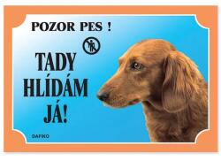  Dafiko tábla hosszúszőrű tacskó