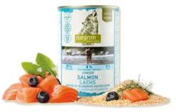 isegrim kutya Junior Lazac kölessel, áfonyával és vad gyógynövényekkel bal. 6 x 800 g konzerv