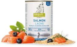 isegrim kutya Adult Lazac kölessel, áfonyával és vadon termő gyógynövényekkel bal. 6 x 400 g konzerv