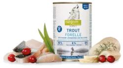 isegrim kutya Adult Pisztráng Paszternákkal, Vörösáfonyával & Vadon Növényekkel, 6 x 400 g konzerv