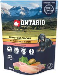 ONTARIO pulykás és csirkés alutasak zöldségekkel, húslevesben 300g