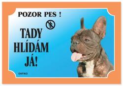  Dafiko francia bulldog tábla sötét