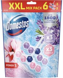 Domestos Power 5 Magnolia/Lavender WC-frissítő 6x50 g
