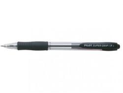 Pilot Set 12 pixuri cu bila Pilot Super Grip diverse culori 0.7 mm cu clicknegru (PBPGP-10RFB-P)